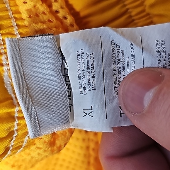 SPEEDO yellow XL swim shorts - Picture 5 of 5